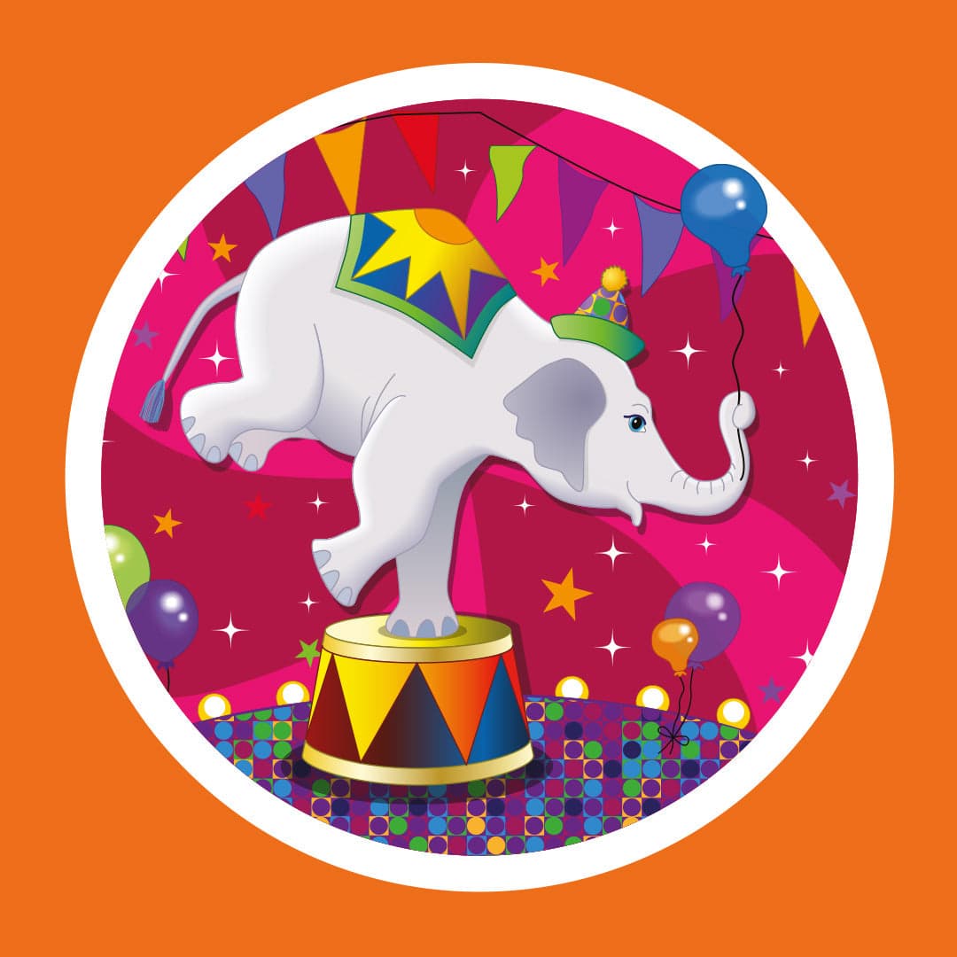 Circus themed party room